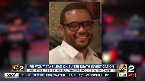 FBI says they won't take lead on Detective Suiter's death investigation