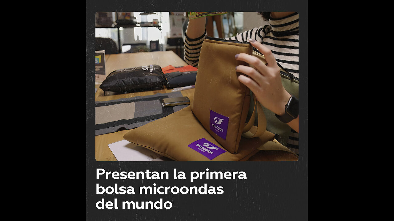 Una empresa japonesa presenta la primera bolsa que puede calentar comidas