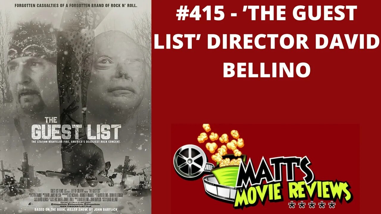 #415 - ’The Guest List’ Director David Bellino | Matt's Movie Reviews Podcast