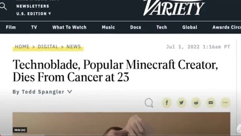 YouTuber Technoblade Dead at 23