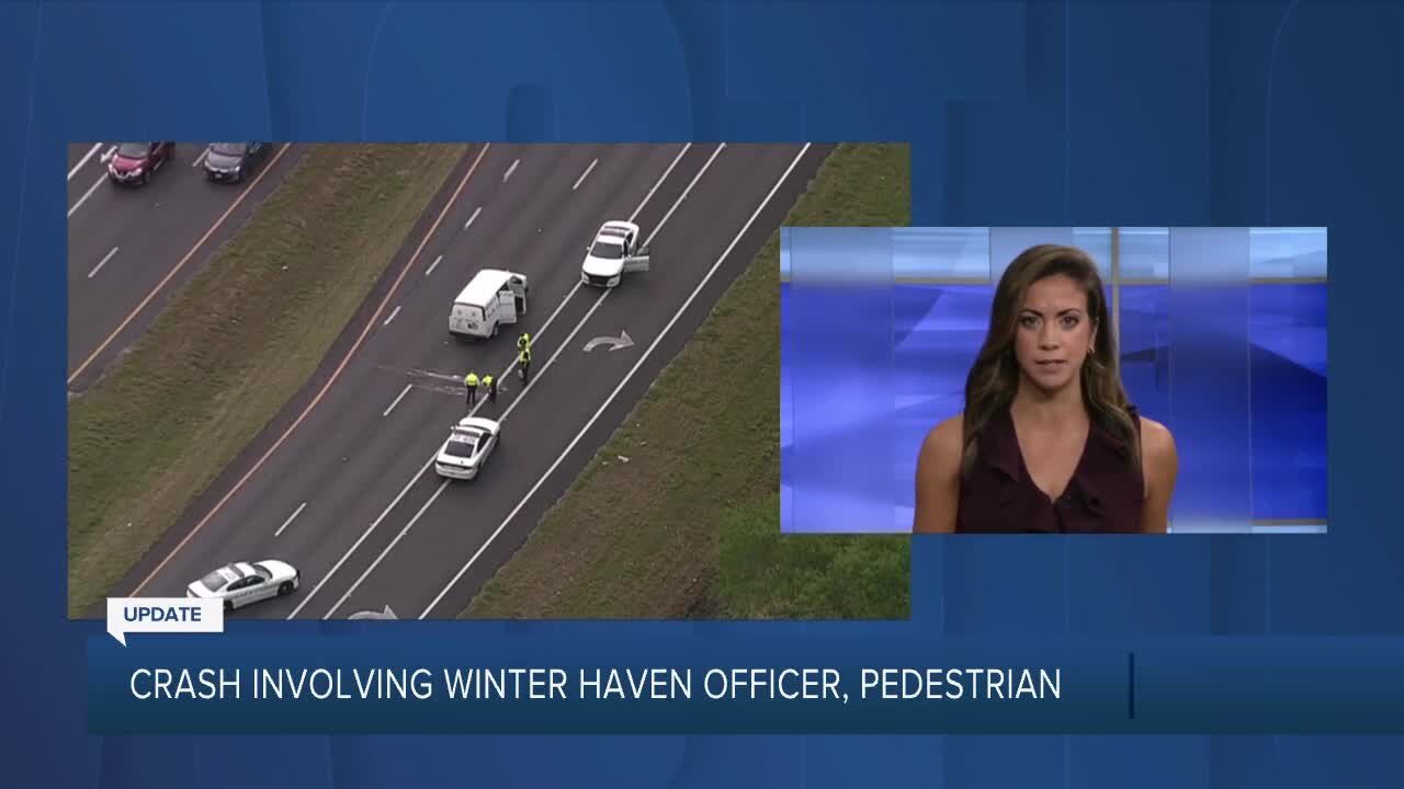 Officials investigating crash involving Winter Haven Police Officer and pedestrian