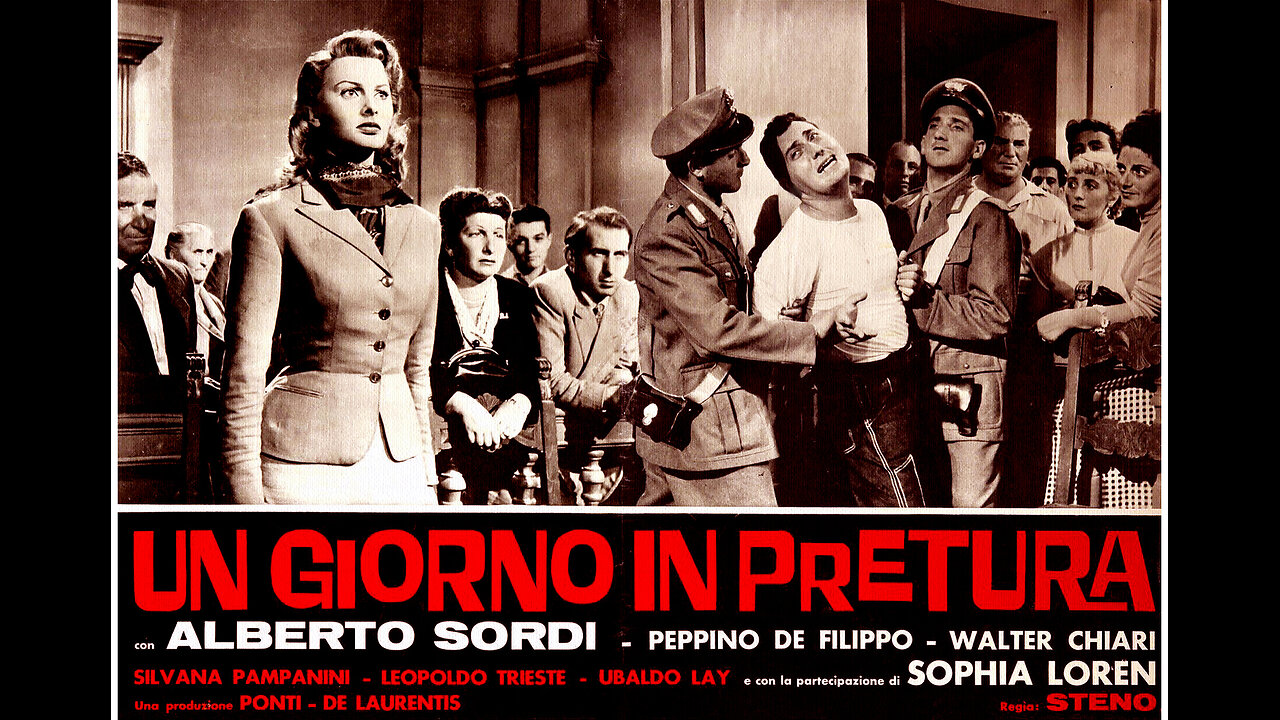 #1953 “UN GIORNO IN PRETURA”, con Peppino DE FILIPPO, Alberto SORDI, Sophia LOREN e Walter CHIARI ==Regia di STENO== #GENTE ALLEGRA IL CIEL L'AIUTA...😇💖🙏