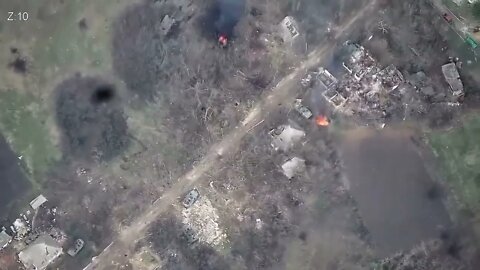 VIEW OF UKRAINE UAV DESTROYING RUSSIAN POSITIONS!