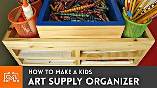 How to make an art supply organizer // Woodworking