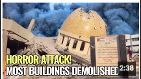 Brutal! Israel indiscriminately destroys civilian buildings against Palestinians