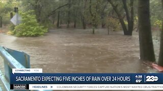 Sacramento pounded by relentless rainfall