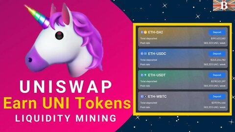 How to Earn UNI Tokens with UniSwap Liquidity Mining ETH-WBTC 🤑