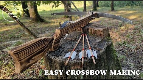 How to Easily Make a Powerful Crossbow From an Old Saw.