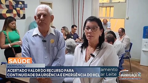 Manhuaçu: Acertado Valor do Recurso para Continuidade da Urgência e Emergência do HCL.