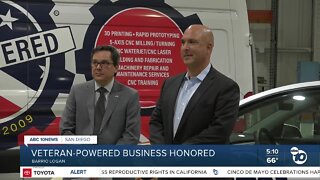 San Diego veteran-powered business honored