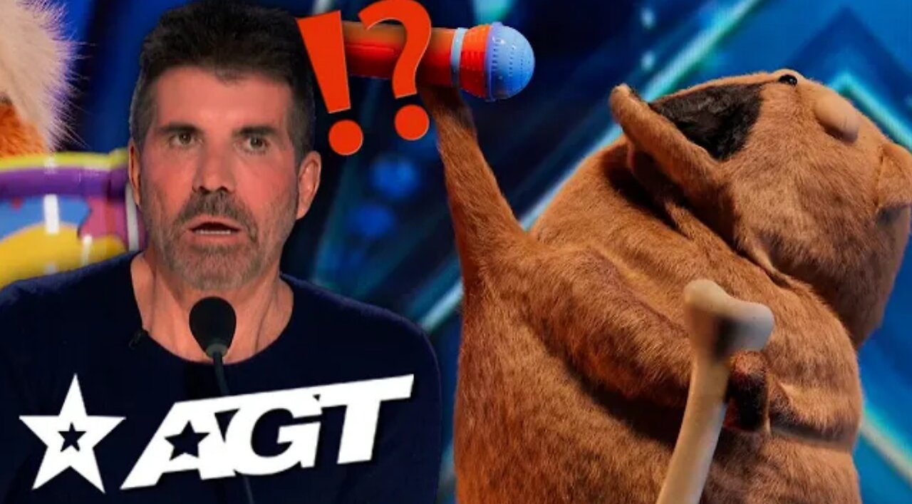 A Singing Dog on America's Got Talent?! Noodle and Bun Perform for Simon Cowell!