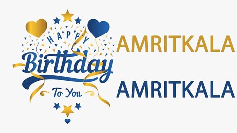 Happy Birthday to Amritkala - Hindi Birthday Wish From Birthday Bash