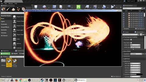 2020 Unreal engine 424 Some visual effects and stuff and how they are used