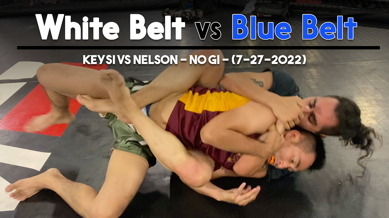 Jiu Jitsu - White Belt vs Blue Belt [Keysi vs Nelson] | Circadian MMA (7-27-2022)