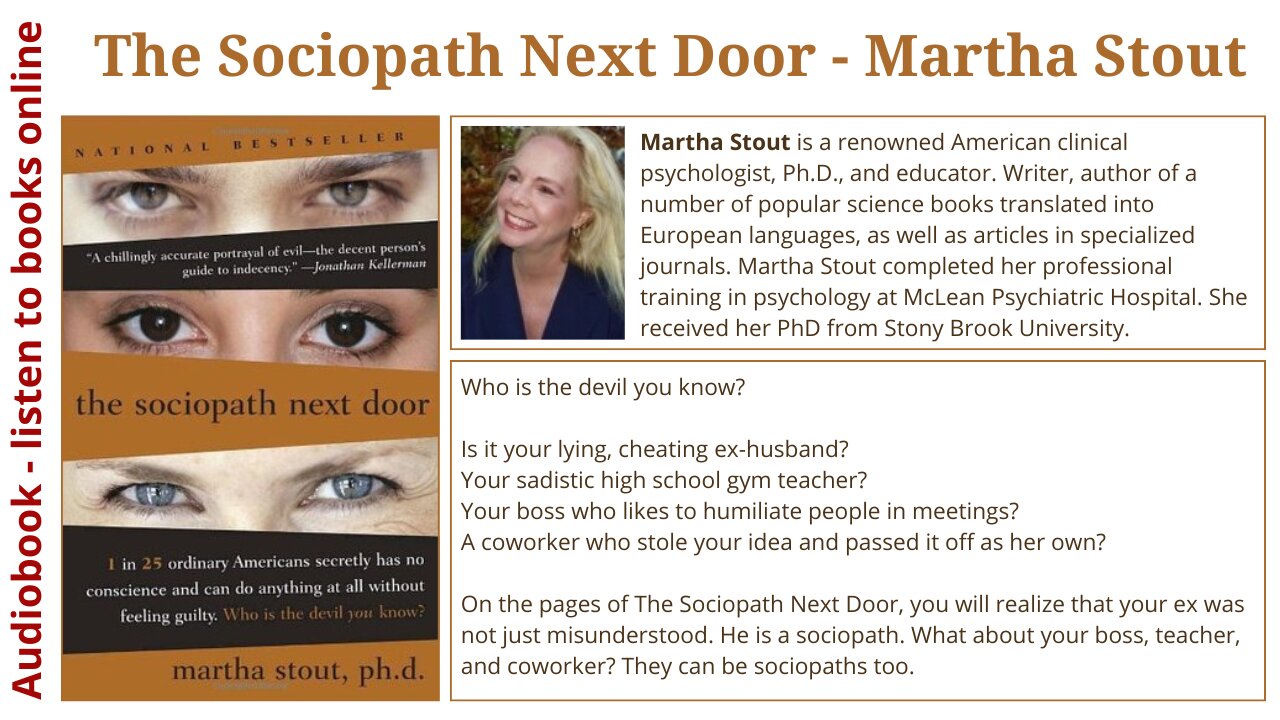 The sociopath next door - Martha Stout