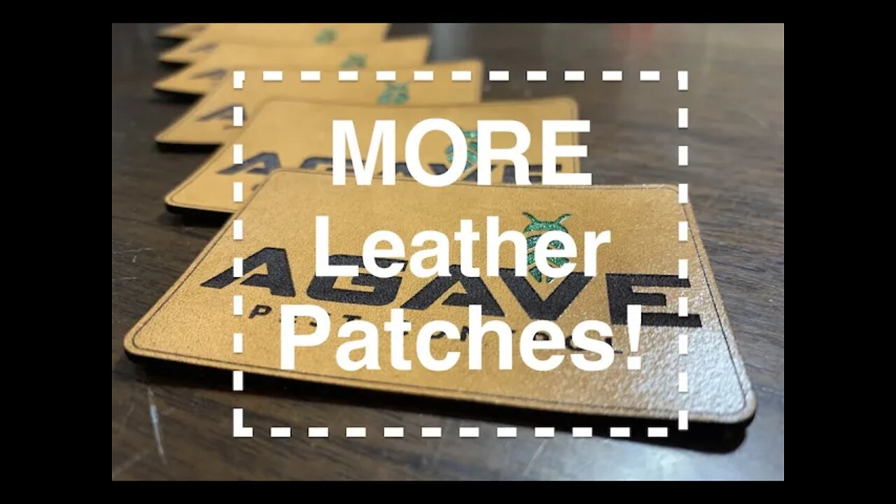 Leather Patches on a Glowforge! Making Leather Patches For Hats