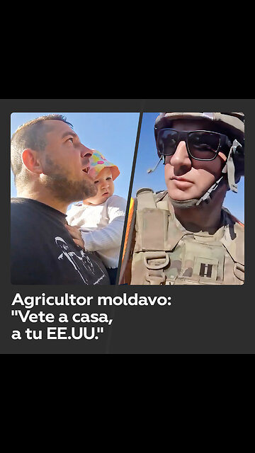 Granjero de Moldavia no está contento al encontrarse con un soldado estadounidense