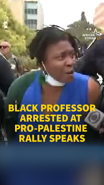 BLACK PROFESSOR ARRESTED AT PRO-PALESTINE RALLY SPEAKS
