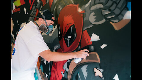 Marvel vs Capcom Graffiti Mural
