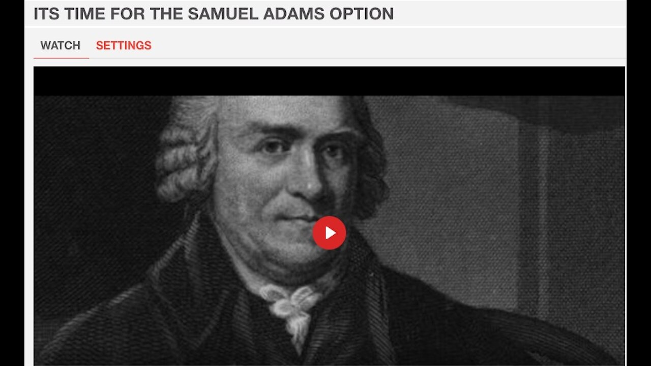 It's Time for the Samuel Adams Option