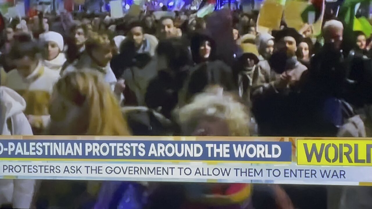 THOUSANDS OF PROPLE AROUND THE WORLD PROTEST TO DEMAND A CEASEFIRE IN GAZA BUT ISRAEL SAYS HELL NO
