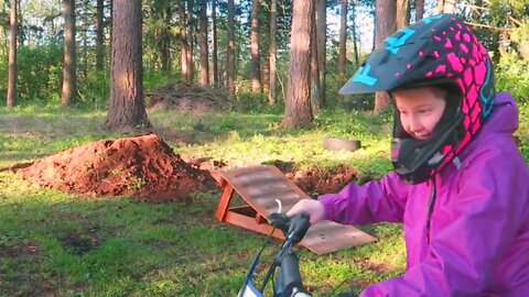 Dad Builds Unsafe Dirt Bike Jump for Kids to Crash On
