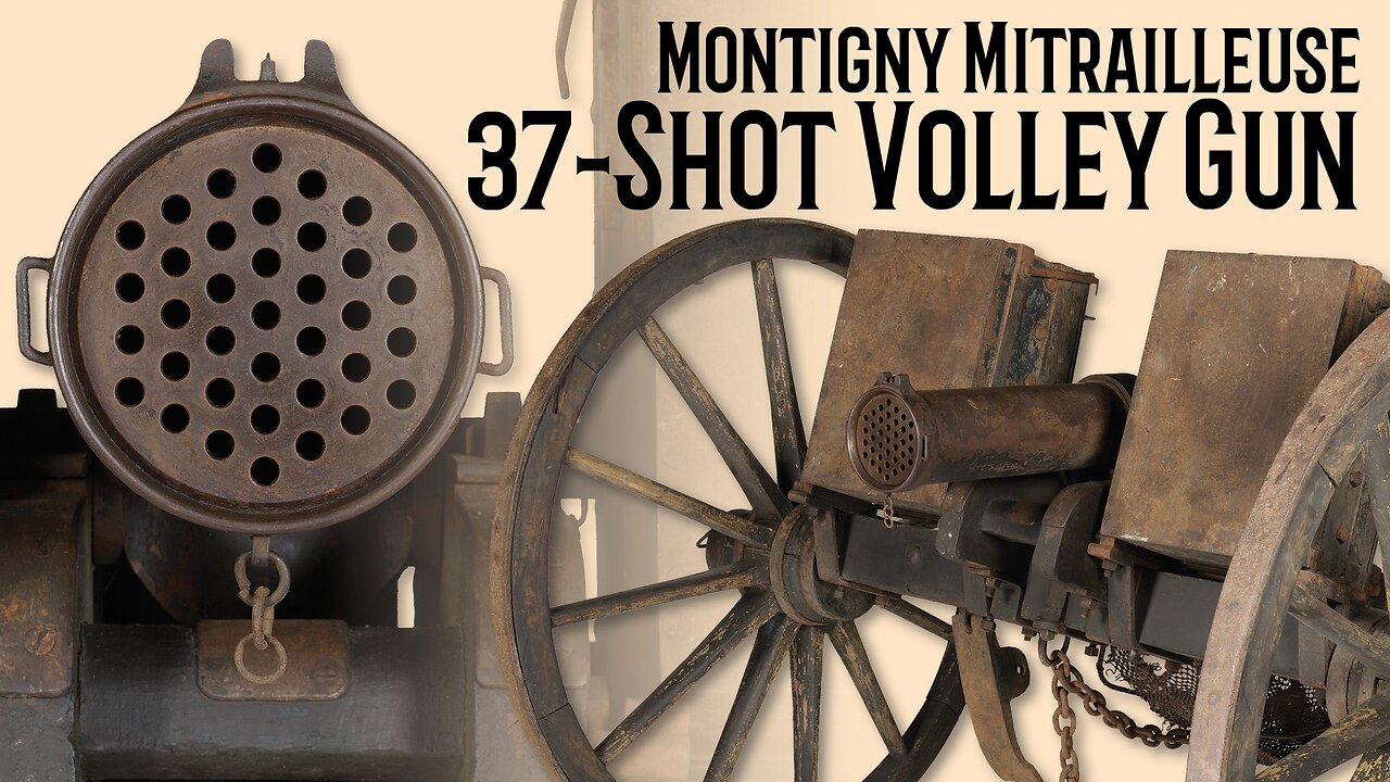 37-Shot Montigny Mitrailleuse Model 1851/65 Volley Gun