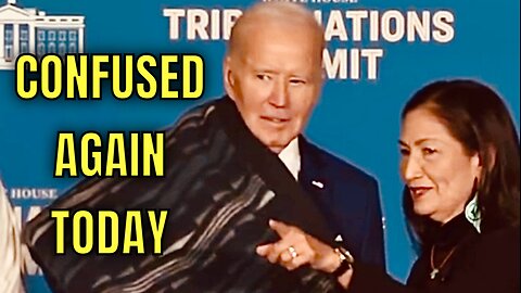 CREEPY WHISPERING JOE BIDEN was a MESS TODAY, including CONFUSION on where to Leave the Stage!