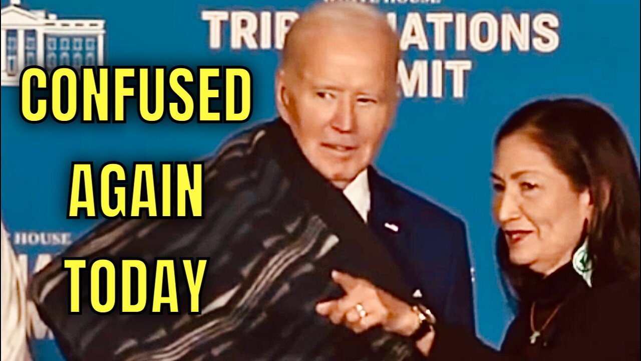 CREEPY WHISPERING JOE BIDEN was a MESS TODAY, including CONFUSION on where to Leave the Stage!