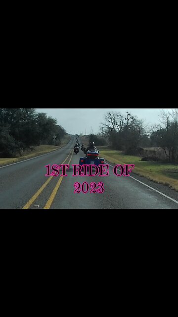 1ST RIDE OF THE YEAR, IN THE BOOKS!