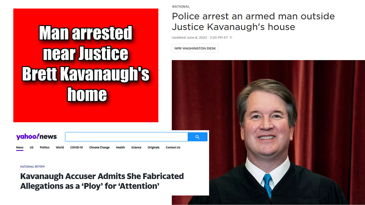 Breaking Police Arrest Armed Man Outside Justice Kavanaugh's House