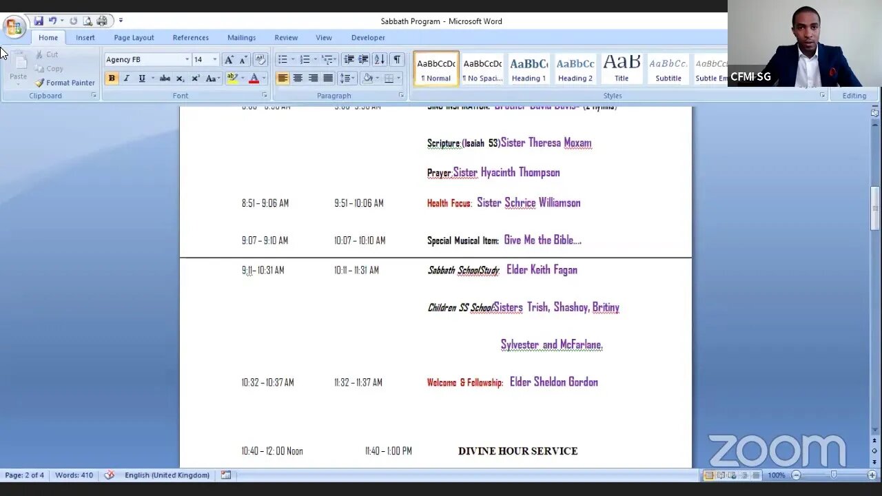 Contend For The Faith's Sabbath School Lesson Study