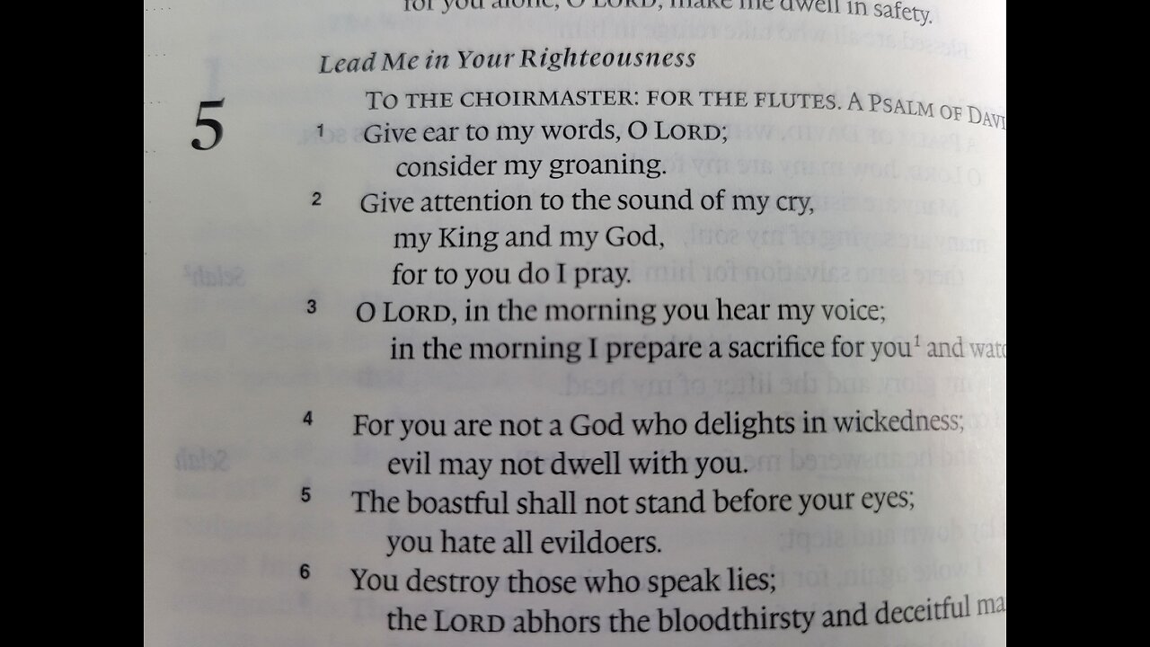Psalm 5 - ESV Audio Only