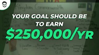 Your Goal Should Be To Earn $250k per Year Here's Why