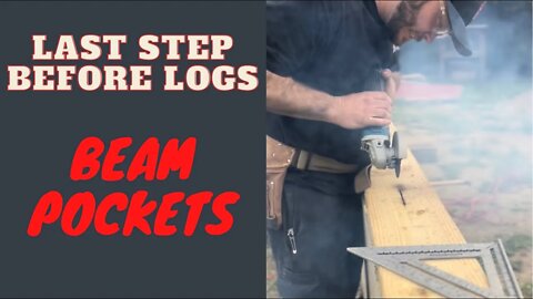 Nothing Goes As Planned| Girder Support Install| Couple Builds Custom Log Home