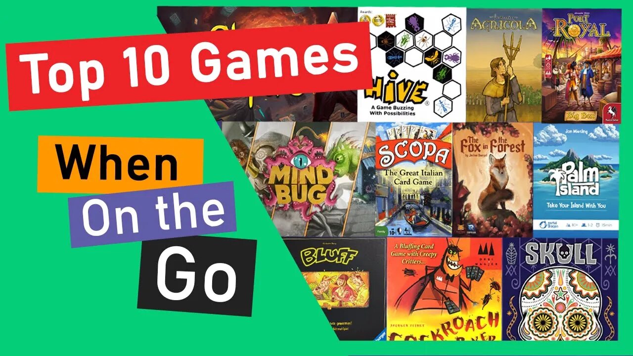 🏆Top 10 Best Board and Card Games for Travelling, Camping, at the Cottage, Vacation or on the go!