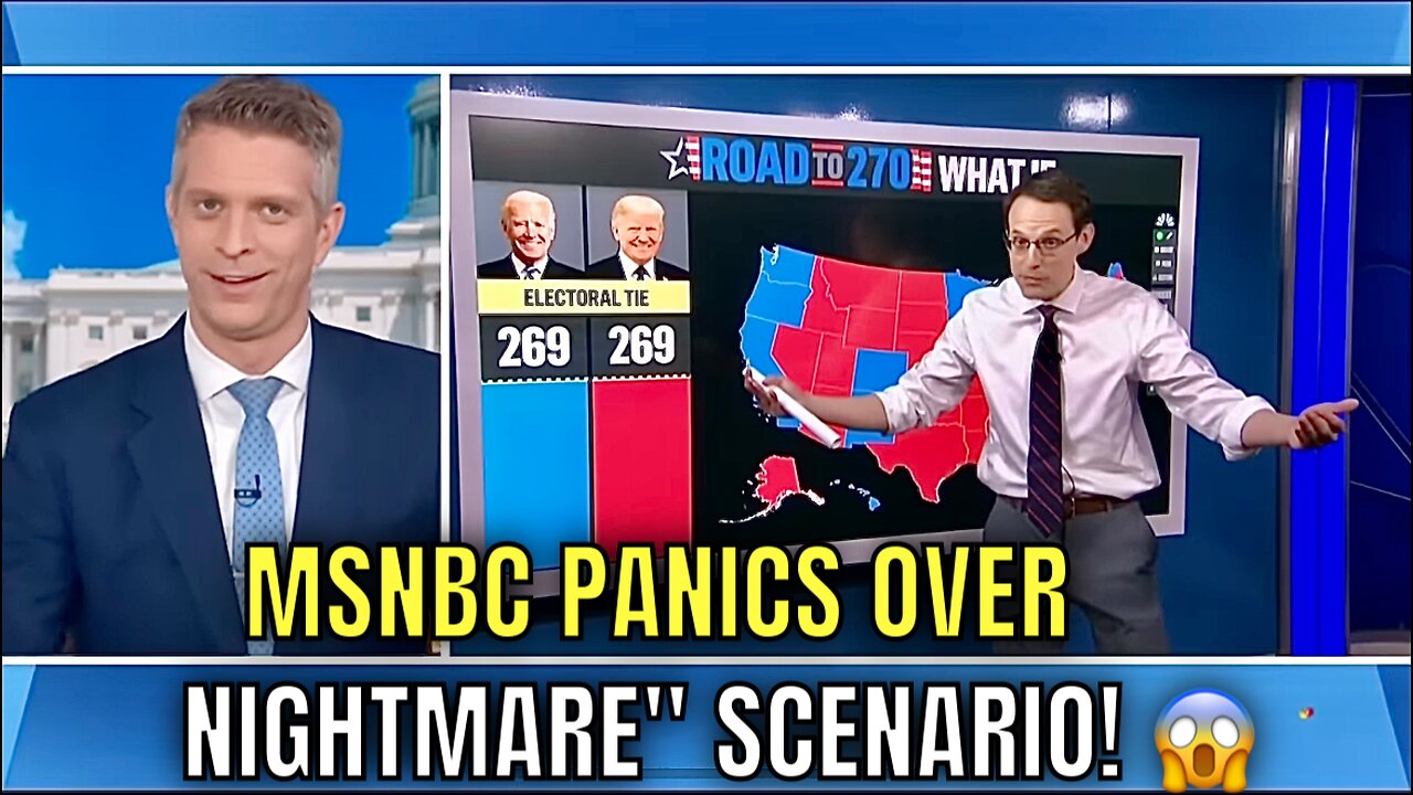 MSNBC Host UNSETTLED about NIGHTMARE Scenario of TRUMP WINNING Electoral College in 2024 😱