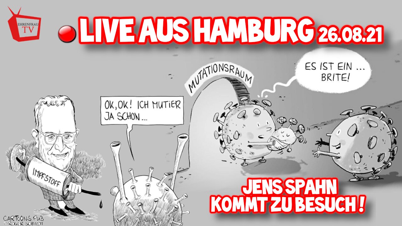 LIVE AUS HAMBURG - Jens Spahn kommt zu Besuch, 26.08.21