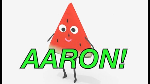 Happy Birthday AARON! - WATERMELON Birthday Song