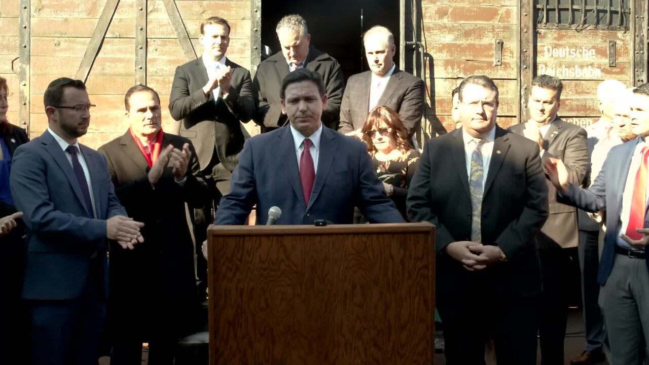 The Holocaust Boxcar Experience: Governor Ron Desantis