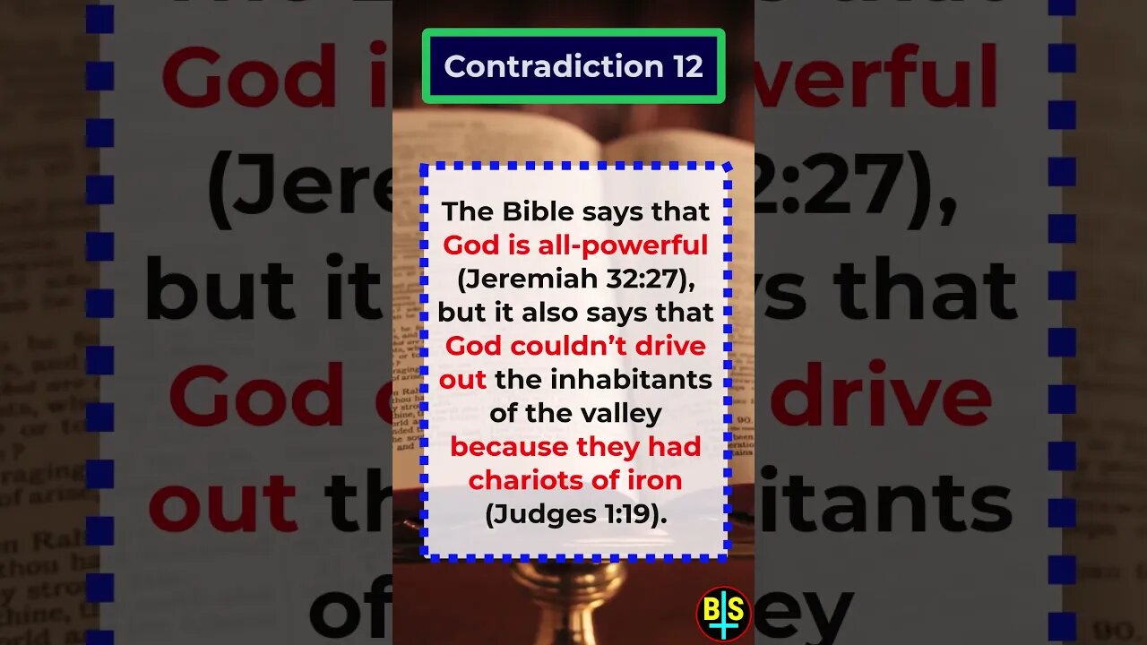 Contradiction 12 #shorts #religion #god #BibleFacts #ReligionDebate #atheist #dawkins #biblical