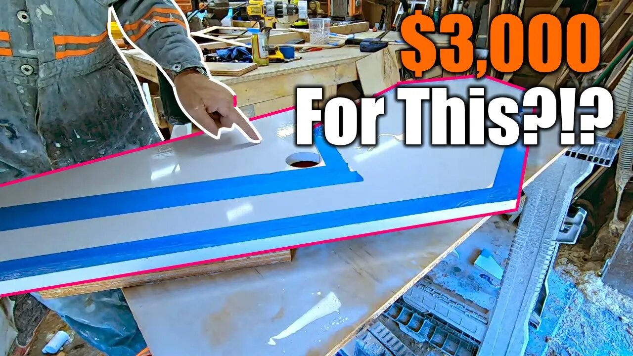 How Much Would You Pay? | Custom $3,000 Countertop In Your Garage | THE HANDYMAN |