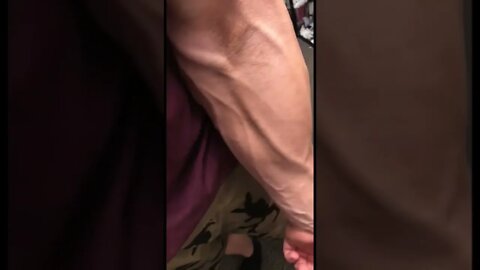 Forearm vascularity post workout
