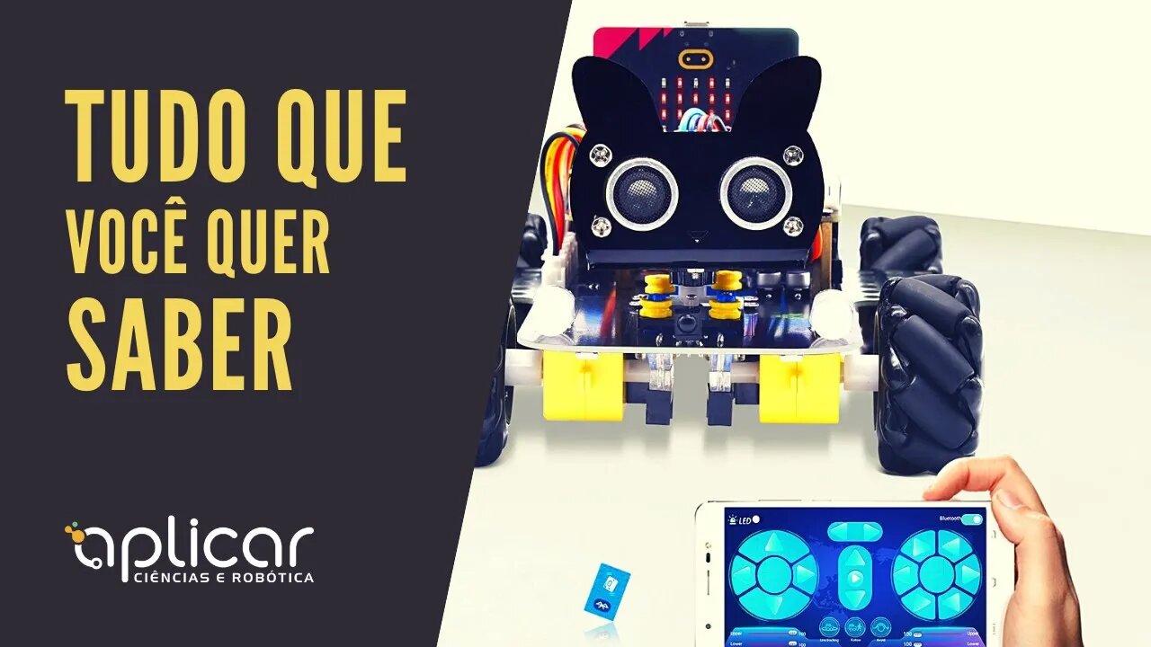 LANÇAMENTO ROBÔ 4WD MICROBIT COM RODAS MECANUM