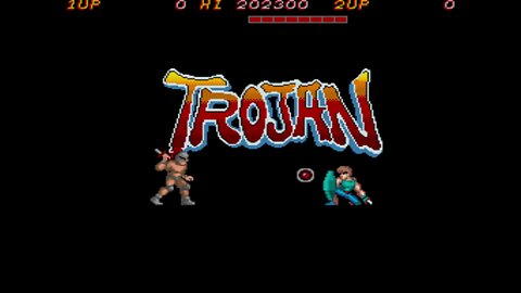 Trojan Arcade Game, Capcom 1986, playthrough