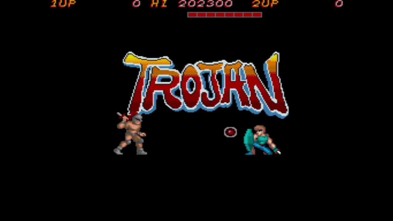 Trojan Arcade Game, Capcom 1986, playthrough