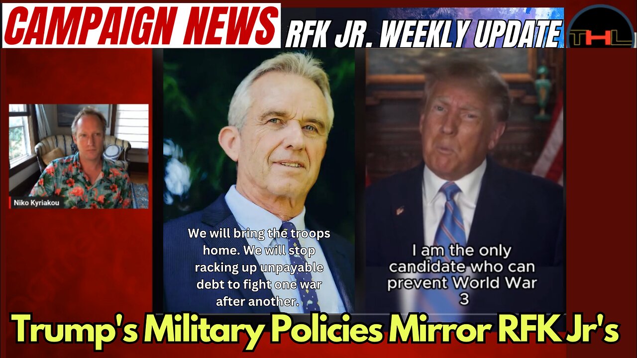 Campaign News -- RFK Jr Weekly Update with Niko | Did Trump STEAL Kennedy's Anti-War Policies?