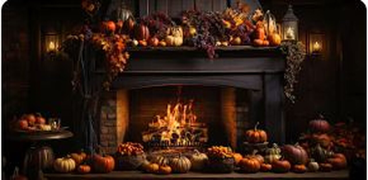 Fall Fireplace Ambiance Halloween