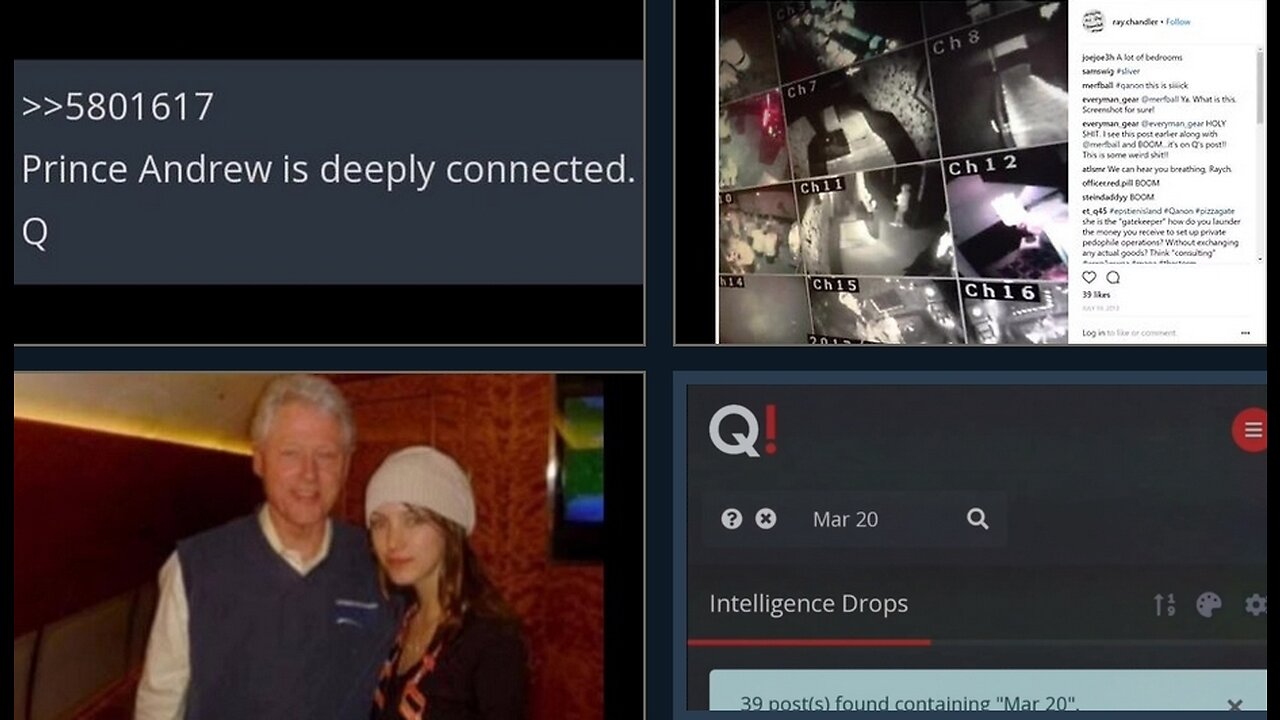 3.20.2023 - QDROPS - CHANDLER - EPSTEIN ISLAND - CLINTON FOUNDATION and much more