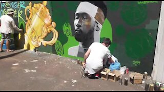 SOUTH AFRICA - Durban - Springboks Mural (Video) (Vgn)